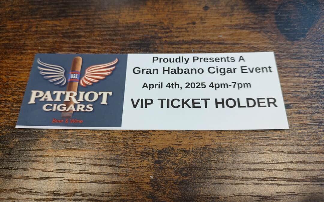 Gran Habano Cigar Event April 4th